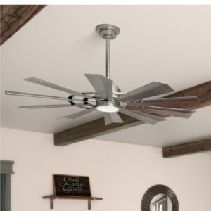 Hunter Fan Company 50736 Crescent Falls Ceiling Fan, 52, Galvanized