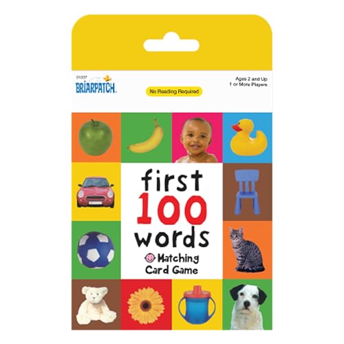 Briarpatch, First 100 Words Matching, Kids Early Learning Card Game Activities, Travel Game for Preschoolers and Family, Ages 2+