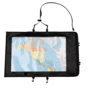 kosibate map case, waterproof military hiking map pouch holder with clear window & lanyard