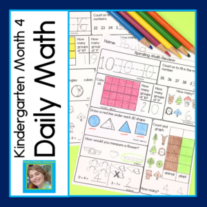 daily math kindergarten month 4