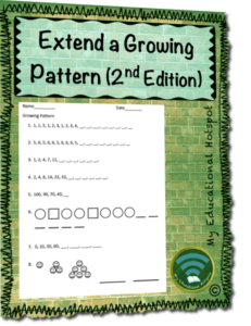 extend a growing pattern worksheet (2nd edition)