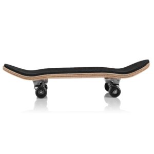 Yencoly Professional Mini Fingerboards,1Pc Maple Wooden+Alloy Fingerboard Finger Skateboards with Box Reduce Pressure Kids Gifts Finger Skateboard (Black)