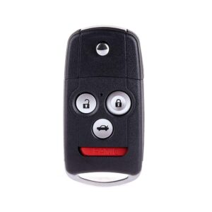 selead flip key fob 4 buttons keyless entry remote key shell case fit for 2007-2014 acura mdx rdx tl tsx zdx accord antitheft keyless entry systems iyzfbsb802 1pc us stock