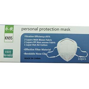 KN95 Face Mask, Pack of 10 Masks, White