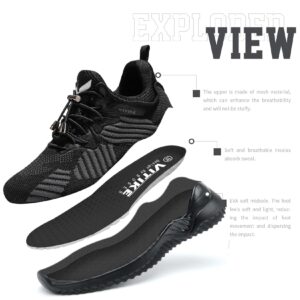 Boy Shoes Athletic Girls Sneakers Kids Running Sport Shoes Lightweight Breathable All Black Big Kid Size 6