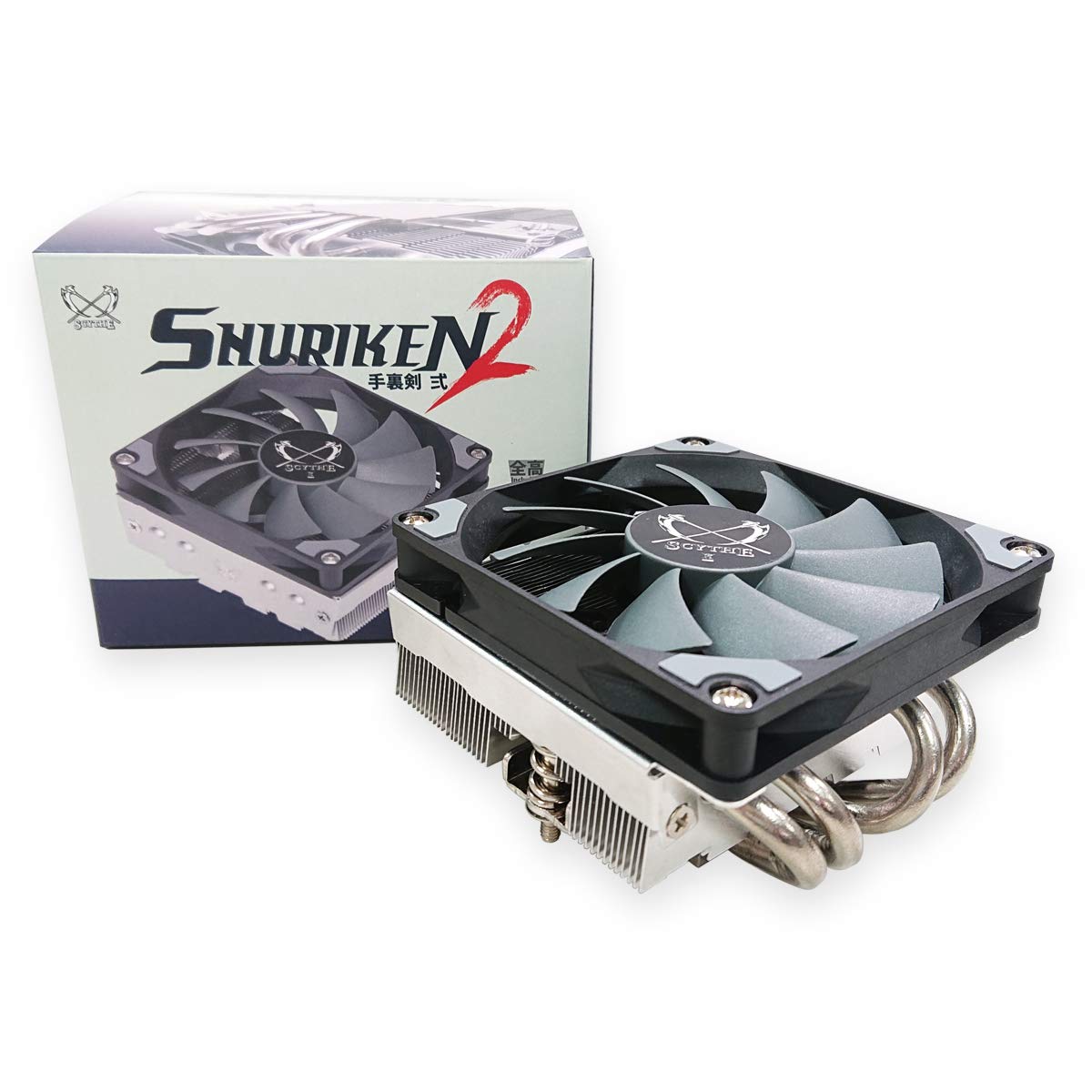 Scythe Shuriken 2 CPU Air Cooler, 92mm Low Profile (58mm Tall), Intel LGA1151, AMD AM4/Ryzen