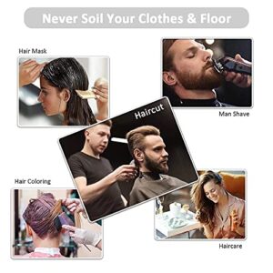 Umbrella Barber Cape For Adult,Capes For Hair Stylist, Non-stick Hair,Easy Clean,Waterproof Barber Salon and Home Stylists Use Hairdressing Kit,More Convenient