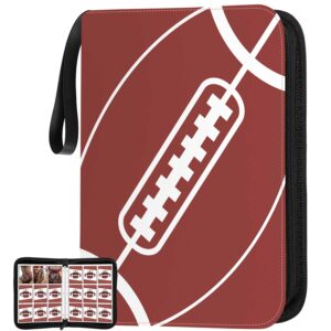 720 pockets football card binder with sleeves fit for baseball cards, trading cards album cards holder protectors set fit for mtg, yugioh, sports, football card