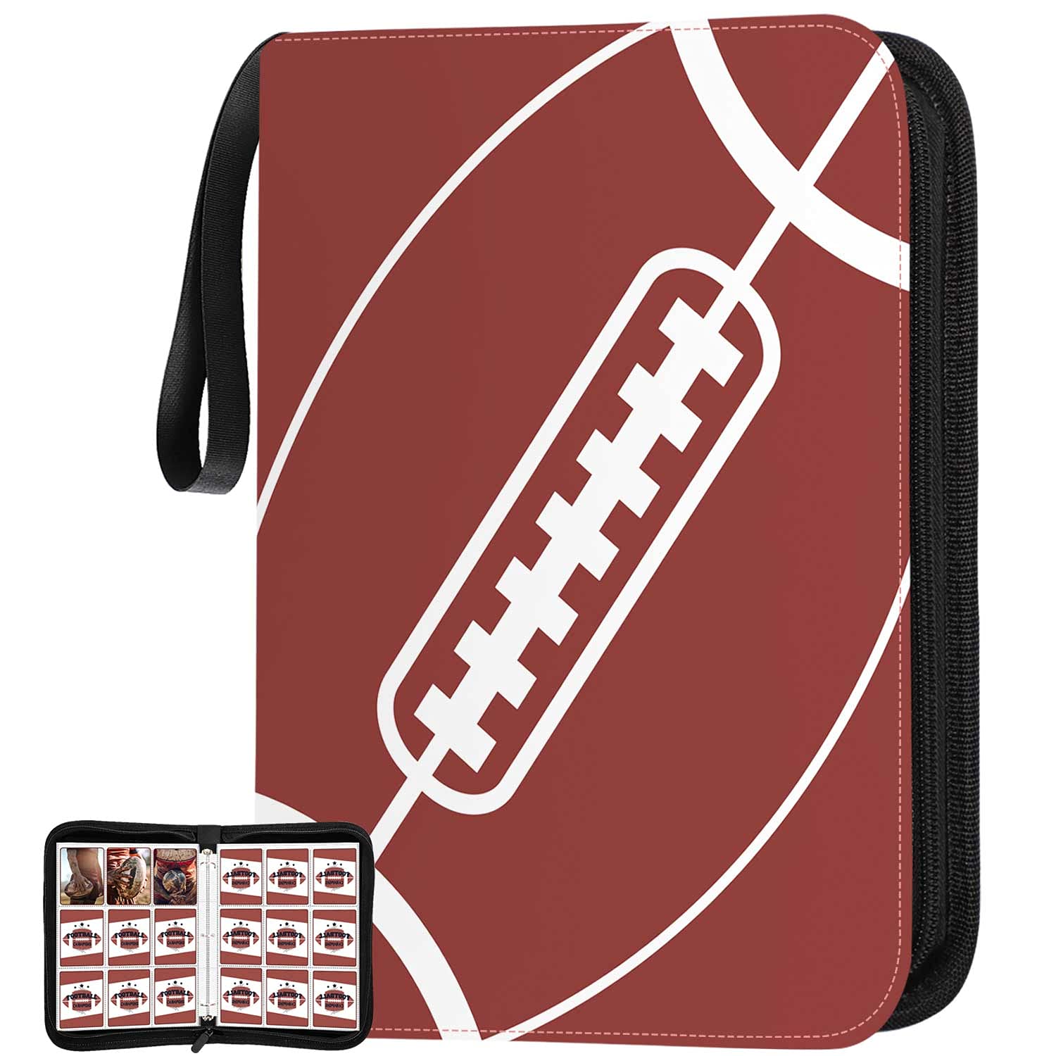 720 Pockets Football Card Binder with Sleeves fit for Baseball Cards, Trading Cards Album Cards Holder Protectors Set Fit for MTG, Yugioh, Sports, Football Card