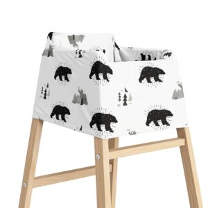 Stretchy Multi Use Cover Car Seat Canopy Woodland Bears Nursing Cover Shopping Cart Baby Cover