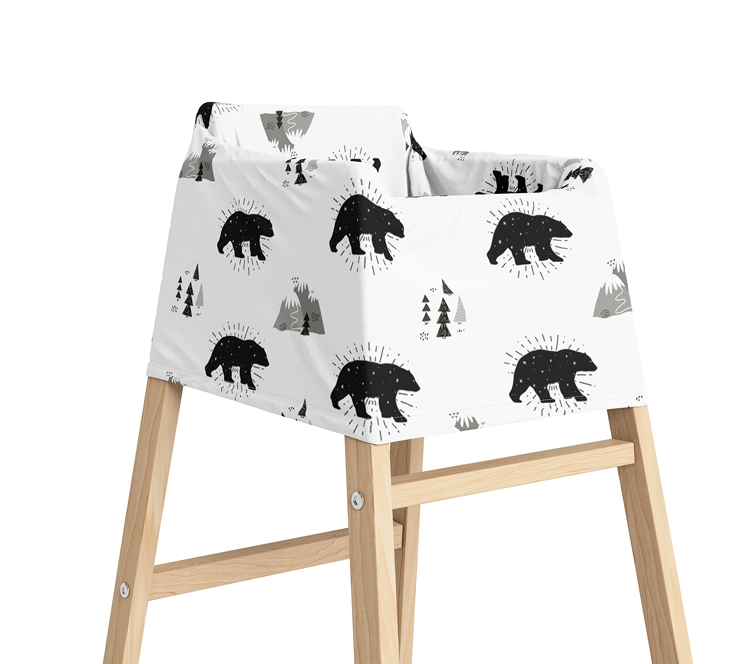 Stretchy Multi Use Cover Car Seat Canopy Woodland Bears Nursing Cover Shopping Cart Baby Cover