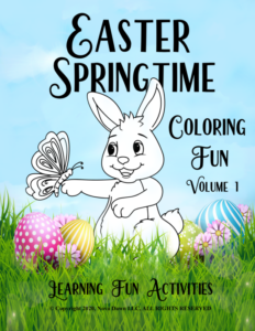 easter springtime coloring fun (volume 1), printable learning fun activities for kids