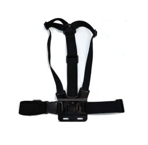 navitech adjustable elastic body harness strap = compatible with the veho muvi kx-2 pro 4k action camera