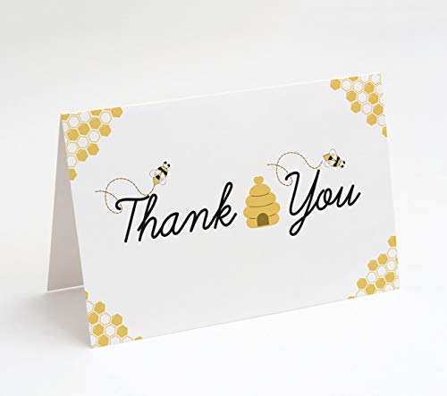 Market On Mainstreet Bumblebee Thank You Cards, Includes Envelopes, 25 Count, Made in the U.S.A