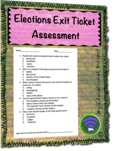 elections exit ticket assessment
