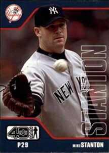 2002 upper deck 40-man baseball #430 mike stanton new york yankees official mlb trading card from the ud company