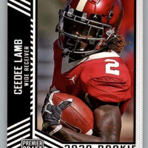 2020 SAGE HIT Premier Draft Football #20 Ceedee Lamb Oklahoma Sooners Pre NFL Trading Card in Raw (NM or Better) Condition