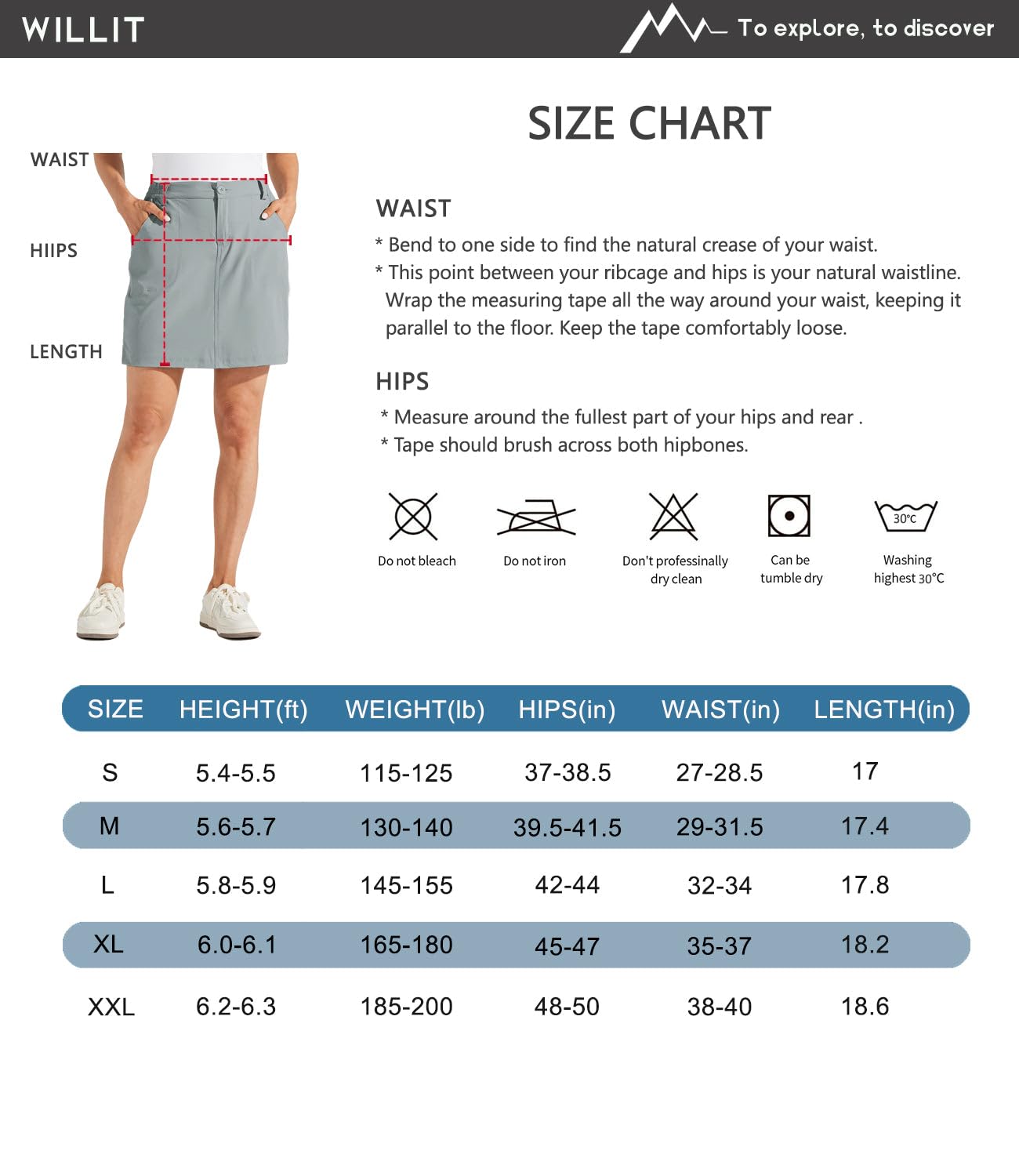 Willit Women's Skorts Golf Casual Skort Skirts UPF 50+ Quick Dry Zip Pockets Outdoor Hiking Black S