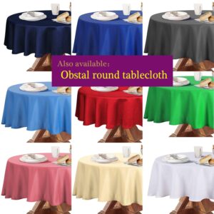 Obstal 210GSM Rectangle Table Cloth - 60x144 Inch - Heavy Duty Water Resistance Microfiber Tablecloth, Decorative Fabric Table Cover for Christmas Holiday Party, Rio Red