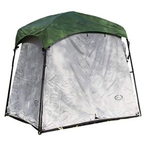 pahaque 5x7 pop up trailer tent, mini side mount camper screen room with awnings, compatible with tag teardrop trailers