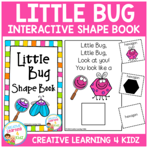 little bug interactive shape book