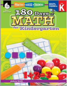 workbook: 180 days of math for kindergarten