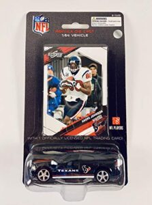 press pass nfl players replica die cast car with card 1:64 scale dodge charger - andre johnson houston texans