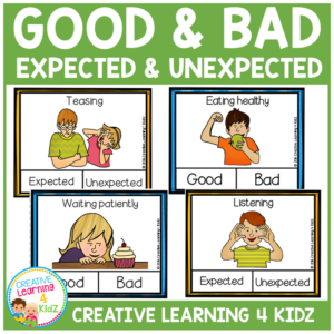 behaviors expected & unexpected - good & bad clip cards