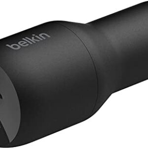 Belkin 36-Watt Dual-USB Car Charger - Power Delivery 2 18W USB-C Ports with PPS Charging Apple iPhone 14, 14 Pro, 14 Pro Max, iPhone 13, 13 Pro, 13 Pro Max Samsung Galaxy, AirPods - USB-C Charger