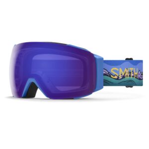 smith i/o mag snow goggle - cloudgrey | chromapop sun platinum mirror + extra lens