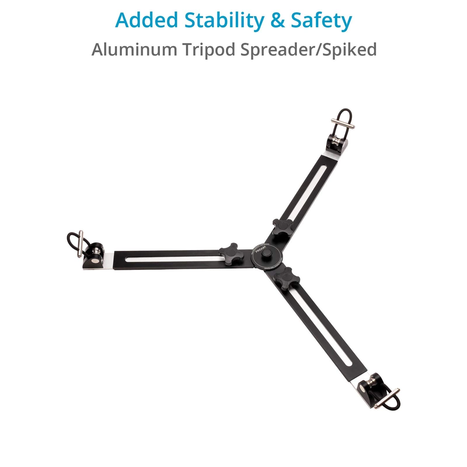 Proaim 100mm Camera Tripod Stand with Aluminum Spreader. Payload of up to 80kg / 176lb. (CST-100-01)