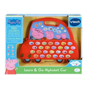 VTech Peppa Pig Learn and Go Alphabet Car, Red