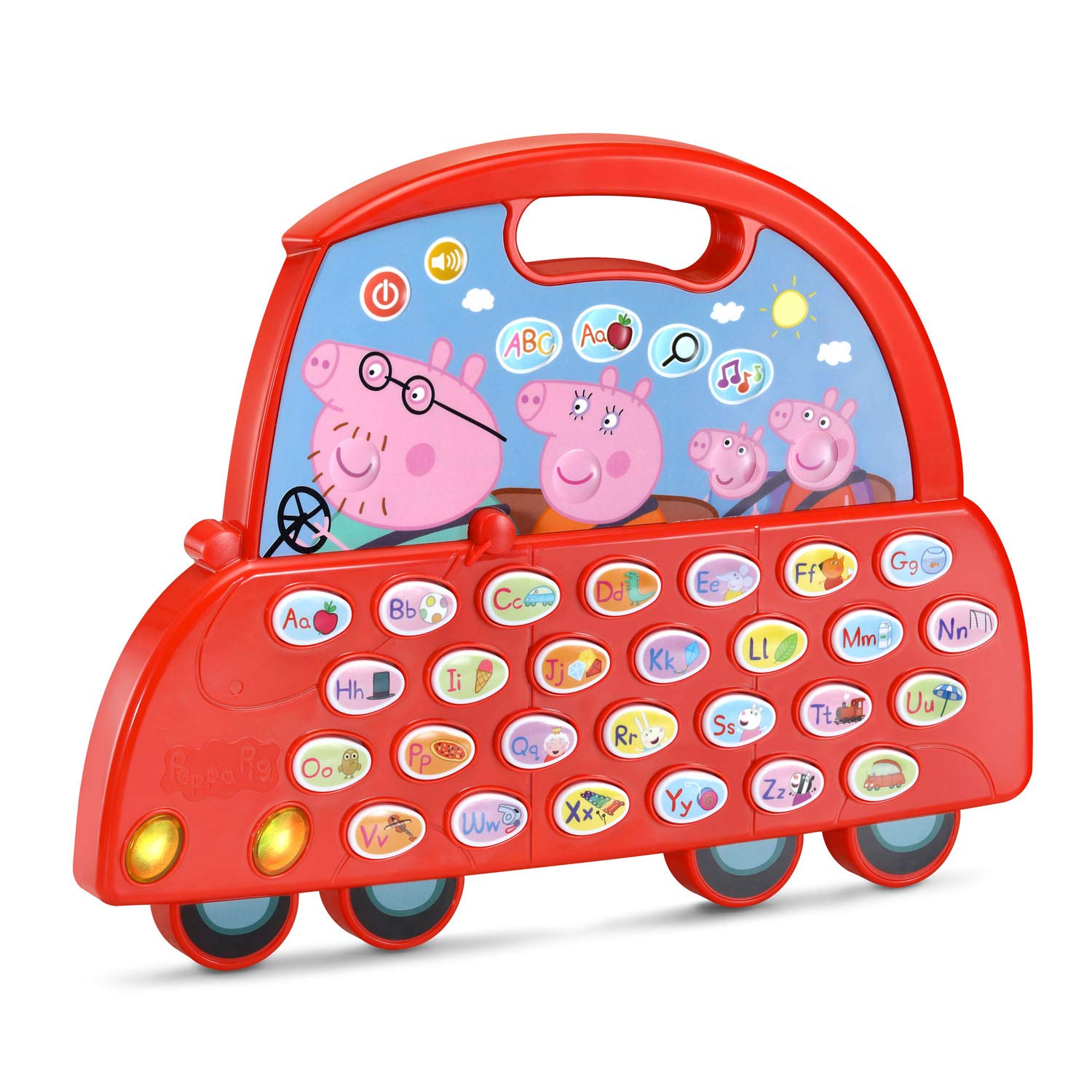 VTech Peppa Pig Learn and Go Alphabet Car, Red