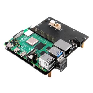 geeekpi sata storage for raspberry pi 4, 2.5 inch sata hdd/ssd expansion board x825 v2.0 usb3.0 shield for raspberry pi 4 model b ( only for raspberry pi 4b )