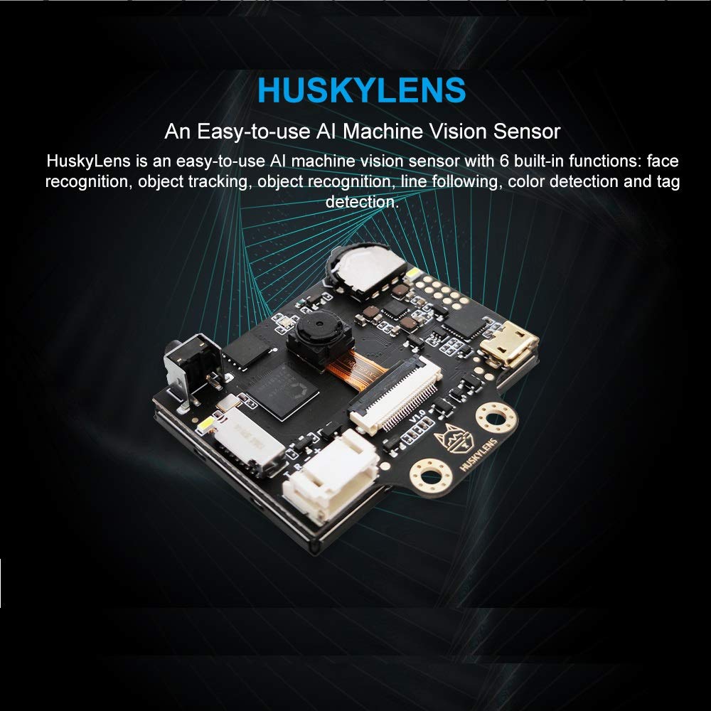 HUSKYLENS Smart AI Machine Vision Sensor - Object Tracking Camera for Arduino, Raspberry Pi & LattePanda