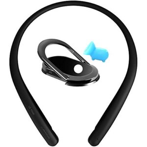 lg hbs-sl5.acusbki tone style hbs-sl5 bluetooth wireless stereo headset black bundle with deco gear universal smartphone accessory kit