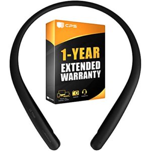 lg hbs-sl5.acusbki tone style hbs-sl5 bluetooth wireless stereo headset black bundle with 1 yr cps enhanced protection pack