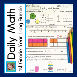 daily math first grade year long bundle