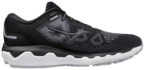 Mizuno Men's Wave Horizon 5 Running Shoe, Black/Lunar, 10