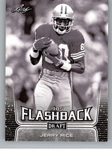 2020 Leaf Draft #99 Jerry Rice - Mississippi Valley State Delta Devils San Francisco 49ers (Flashback) NM-MT NFL Trading Football Card