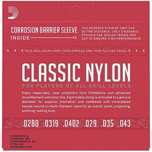 D'Addario EJ27N-3D Classic Nylon Strings Normal Tension 3-Pack