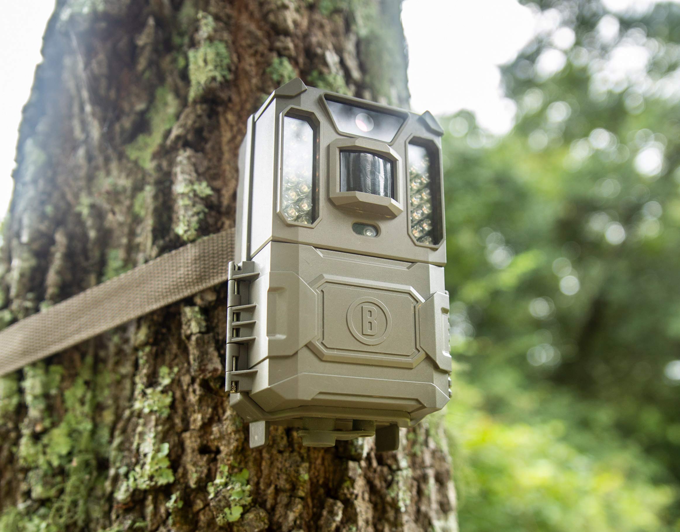 Bushnell Prime Low Glow Trail Camera - 24MP Image Quality, 1080p HD Video, Advanced Sensor Technology for Clear Nighttime Captures, Brown