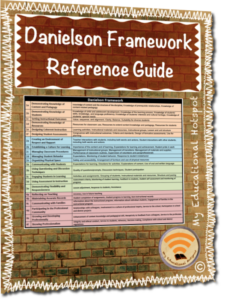 danielson evaluation framework reference guide with key components