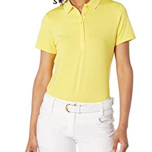 Callaway Short Sleeve Opti-dri Stretch Solid Polo, Lemon Zest, X Large