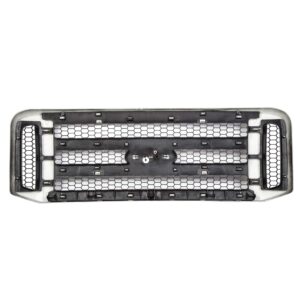 JMTAAT Black Paintable Grille Compatible With 05-07 Ford Excursion F-250 F-350 F-450 F-550 Super Duty Conversion Grill (Without Emblem)