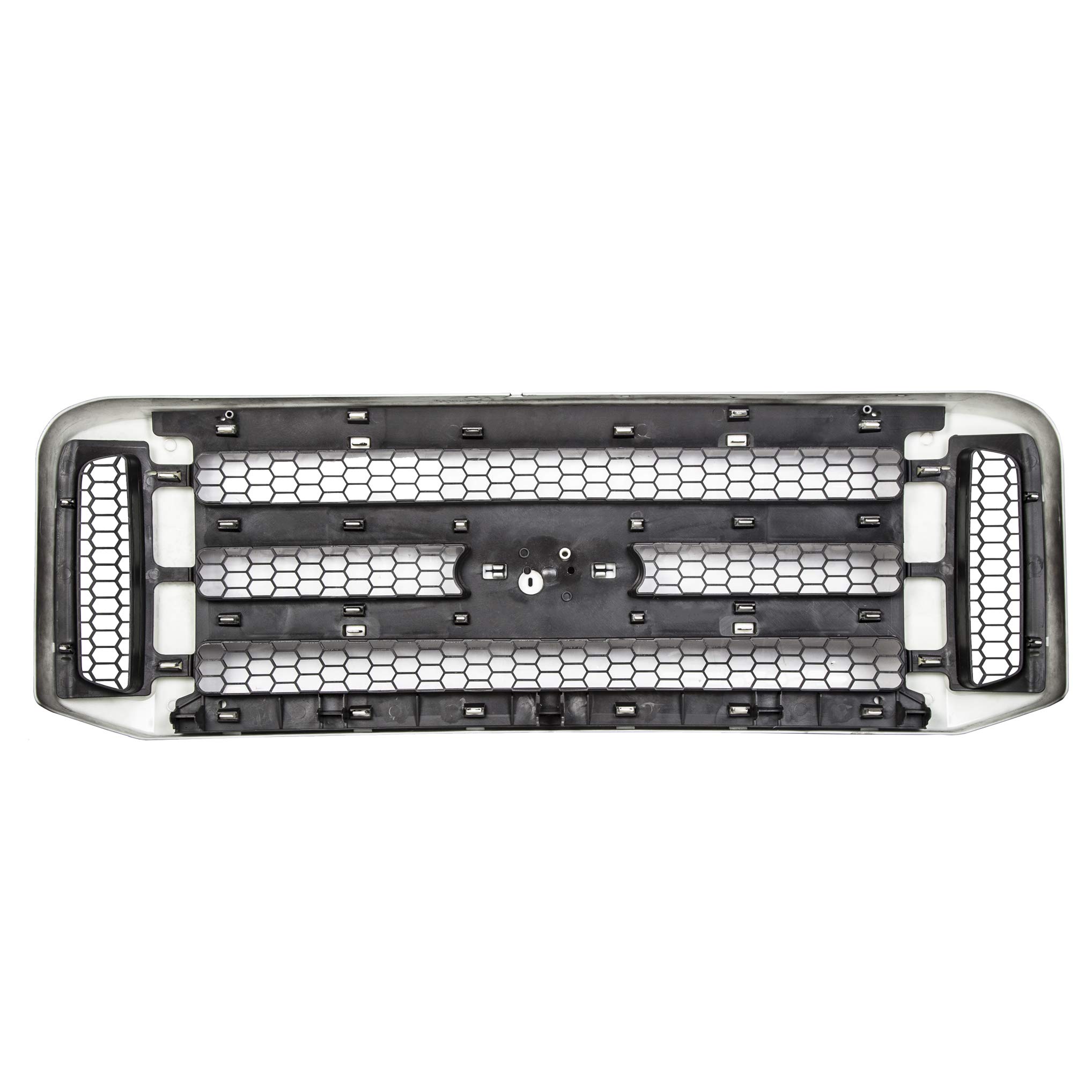 JMTAAT Black Paintable Grille Compatible With 05-07 Ford Excursion F-250 F-350 F-450 F-550 Super Duty Conversion Grill (Without Emblem)