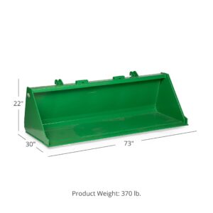 Titan Attachments Bucket Attachment 72" Fits John Deere Hook and Pin Tractors