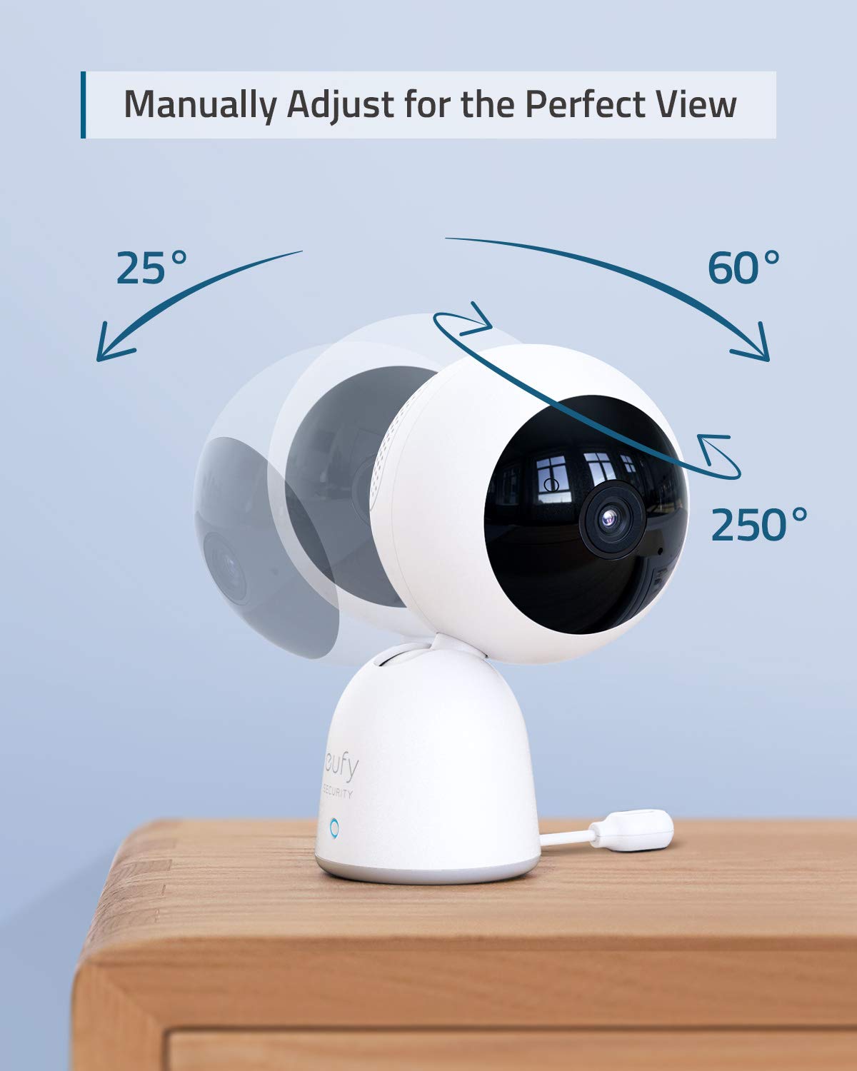 eufy Baby Video and Audio Baby Monitor, 720p Resolution, Large 5” Display, 2-Way Audio, Night Vision, Lullaby Player, 1000 ft Range, Ideal for New Moms, Manual Pan & Tilt