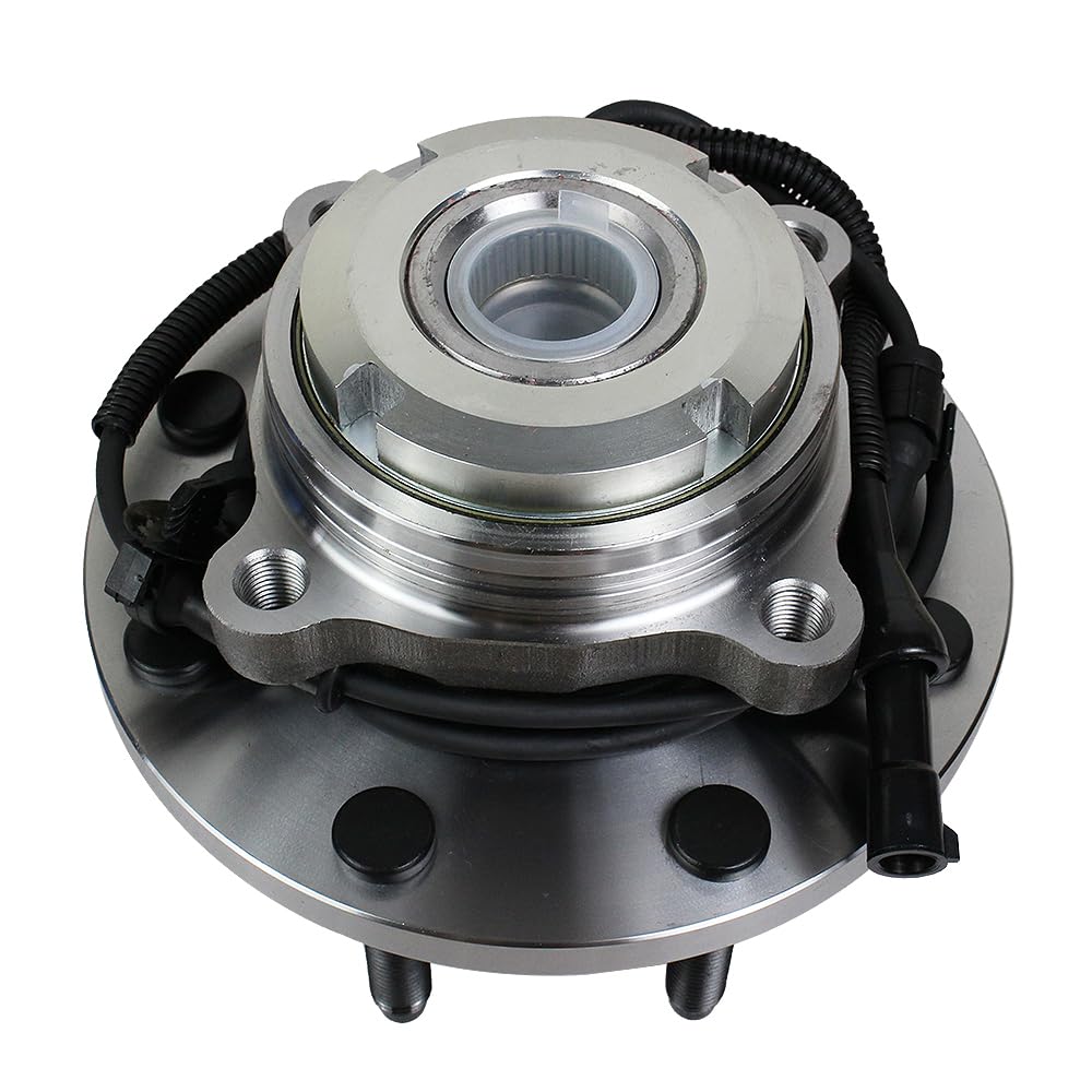 Autoround Front Wheel Bearing Hub Assembly 515020 Compatible with 1999-2004 Ford F250 Super Duty / F350 Super Duty 4x4, 2000-2002 Excursion, SRW Coarse Threads 4WD Only, 8 Lug w/ABS