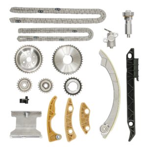 timing chain kit with tensioner guide rail crank sprocket balance shaft sprocket | for 2.0l 2.2l 2.4l gm buick chevy gmc pontiac saturn | replaces# 9-4201s, 9-4201sx, 9-4202s, 12680750